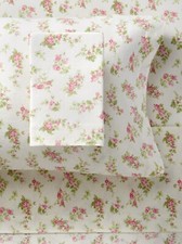 Laura Ashley Home - King Sheets, Cotton Flannel Bedding Set, Brushed for Extr...