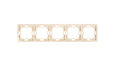 Simon Basic Standard Universal Fünffachrahmen, beige BMR5/12 Rahmen
