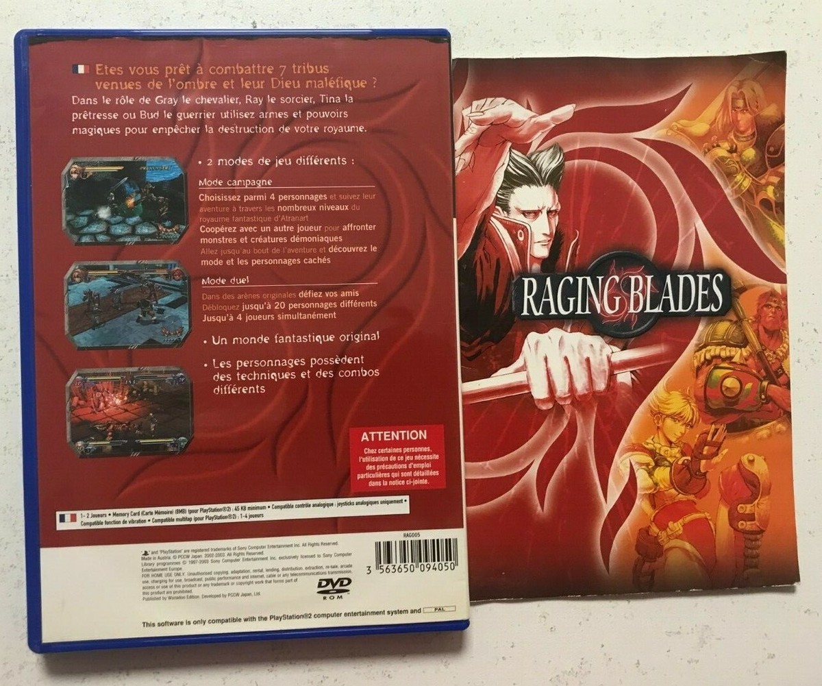 Jeu Raging Blades Pour Sony PlayStation 2 (PS2) - Bon état - Version Française
