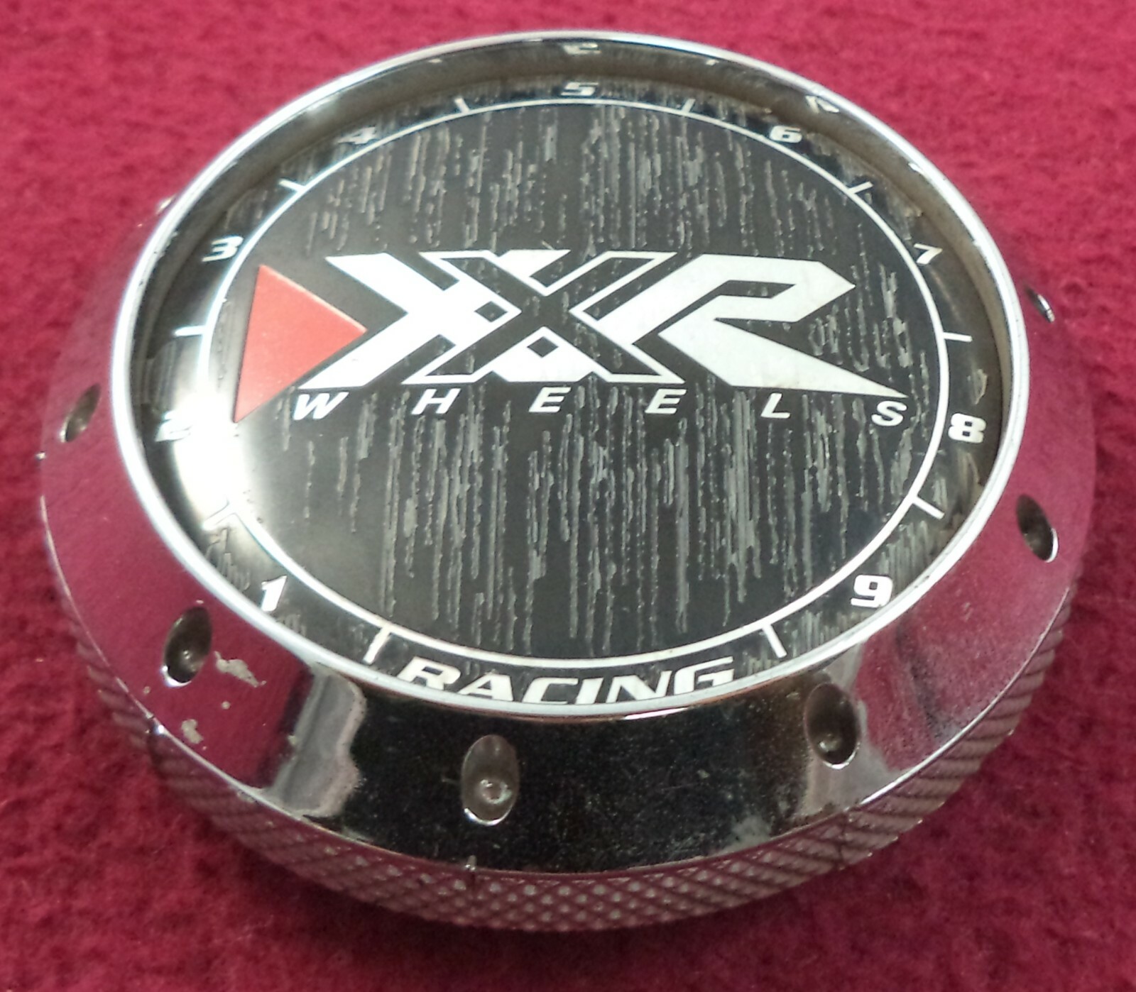 XXR Wheels Chrome / Black Custom Wheel Center Cap (1)