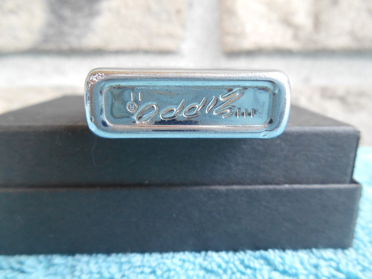 zippo．1969.企業物．AUSTIN．WHITE．LIME．CO． VINTAGE ZIPPO SLIM 1969 III-II CHROME CIGARETTE LIGHTER