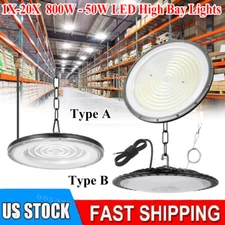 20 Pack 800W UFO Led High Bay Light Factory Warehouse Commercial Led Shop Lights