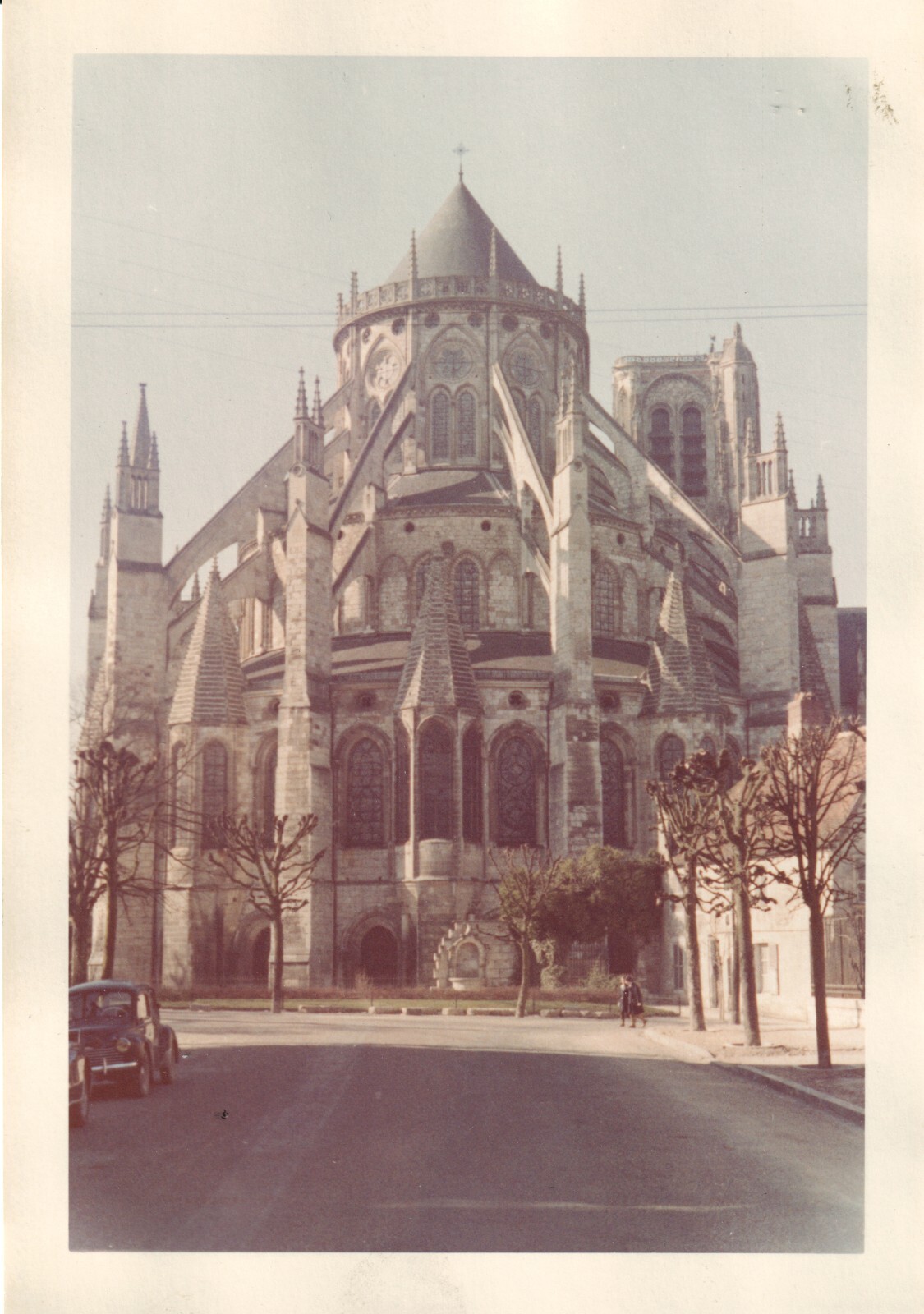 Vintage 1961 Found Photo of cathedral at Bourges France 1960s color eBay
