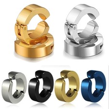 Stainless Steel Ear Clips Men Women Without Piercing Ear Clips Round Ear Clips