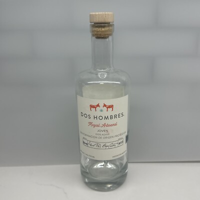 Dos Hombres Mezcal Empty Bottle Aaron Paul & Bryan Cranston Dos Hombres Mezcal Empty Bottle Aaron Paul & Bryan Cranston