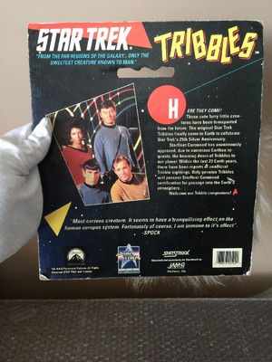 Star Trek Tribbles Toy White 1991 25th Anniversary Paramount