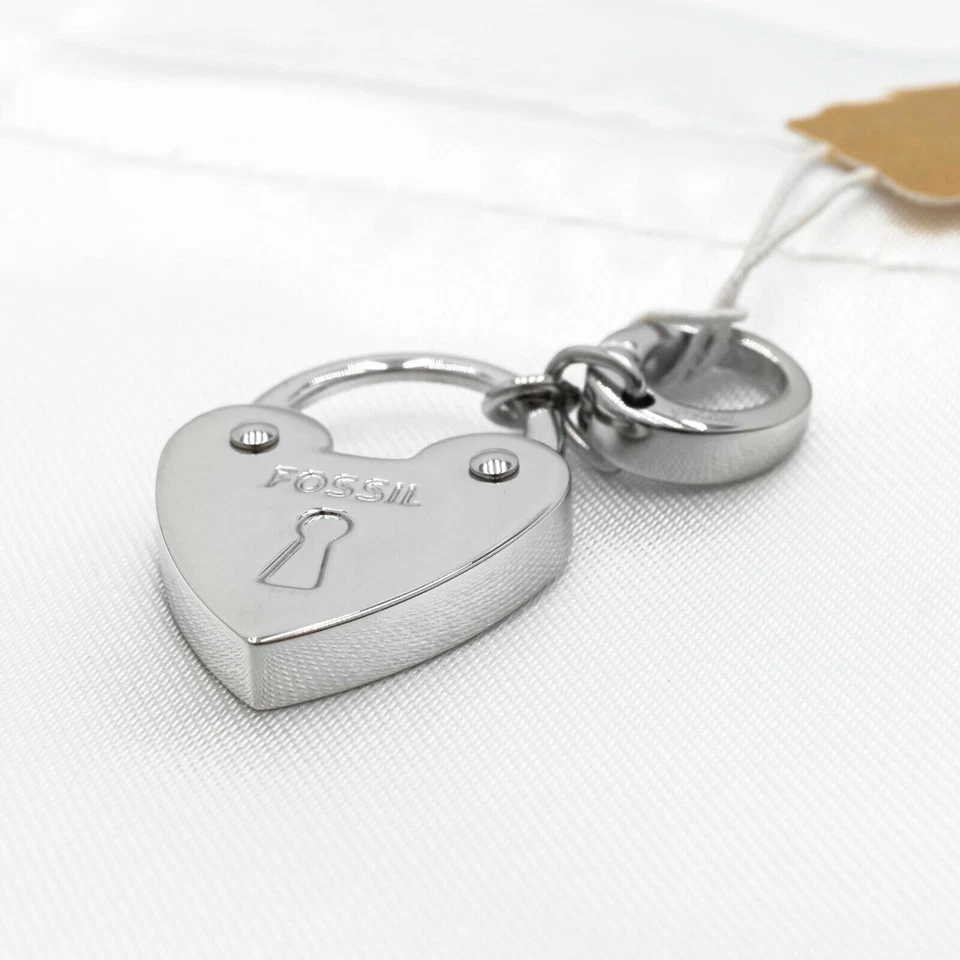 FOSSIL Herz Anhänger Charm Schloss Heartlock Liebesschloss Geschenk - JF00032040 - Bild 3 von 3