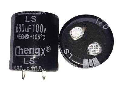Snap In Capacitors 680uF 100V 22*25(MM) 2 PCS