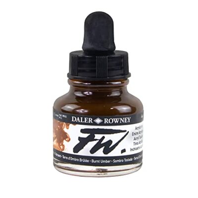 Daler-Rowney FW Acrylic Ink Burnt Umber Permanent Calligraphy and Archival Ink