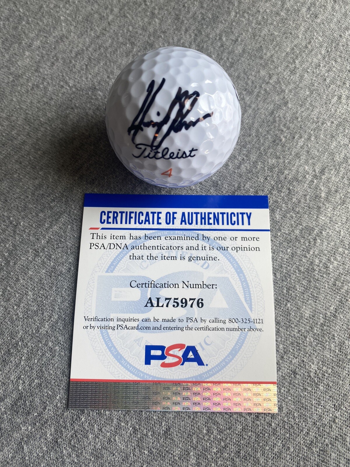Henrik Stenson Autographed Signed 2016 BRITISH OPEN ST ANDREWS LOGO GOLF BALL PSA AL75976 