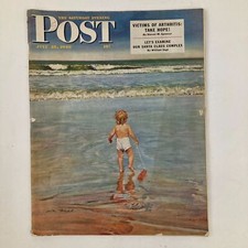 Saturday Evening Post Magazine July 23 1949 Folly Beach - Briggs No Label Saturday Evening Post Magazine July 23 1949 Folly Beach - Briggs No Label