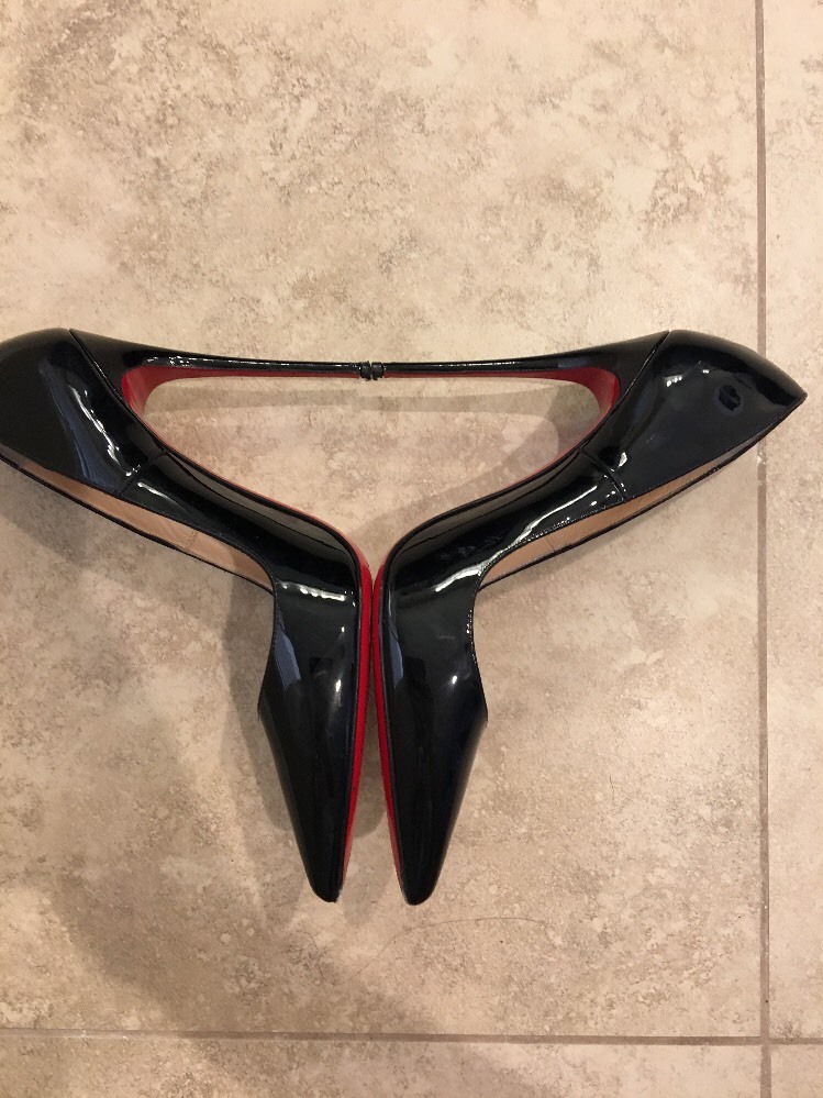 CHRISTIAN LOUBOUTIN So Kate Pumps, Black, size 38 1/2 EU 8 1/2 US