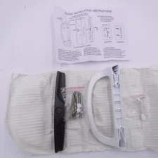 PD1530 Vinyl Sliding Patio Door Handle Set In White Non-Keyed