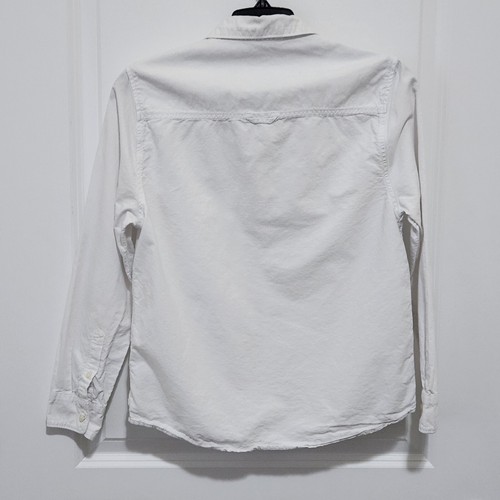 Zara Boys 12 White Cotton Button Up Shirt Longsleeve (Stain) - Picture 2 of 6