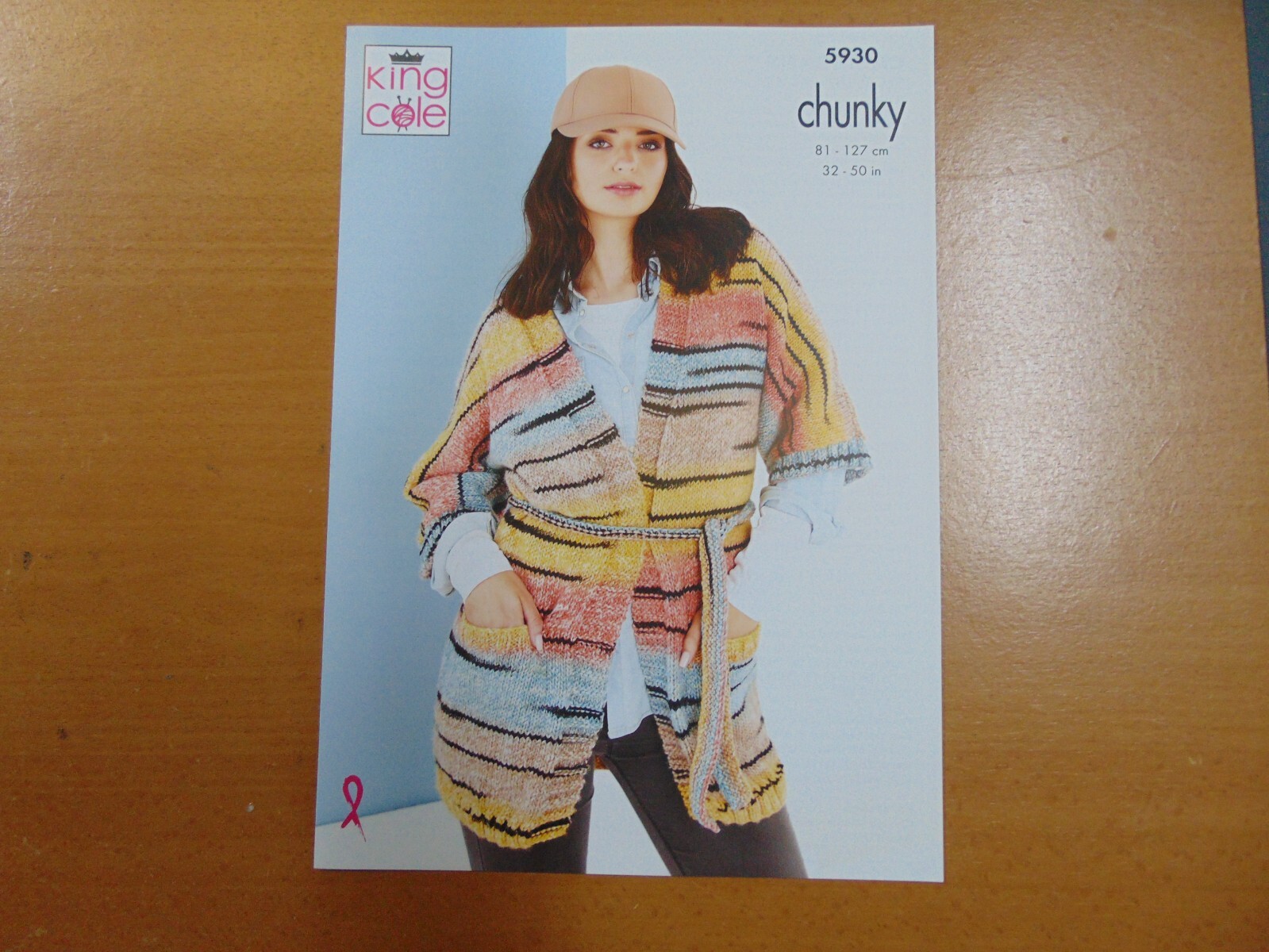 KING COLE  CHUNKY KNITTING PATTERN 5930 Ladies Cardigans