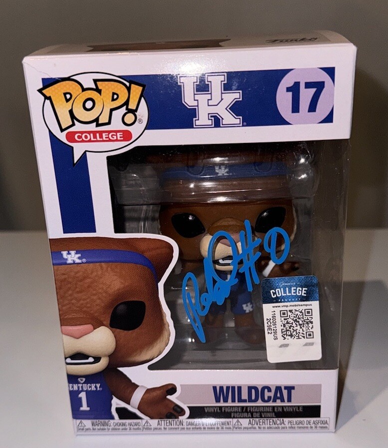 Rob Dillingham Autographed Signed Kentucky Wildcats FUNKO POP BAS BECKETT 
