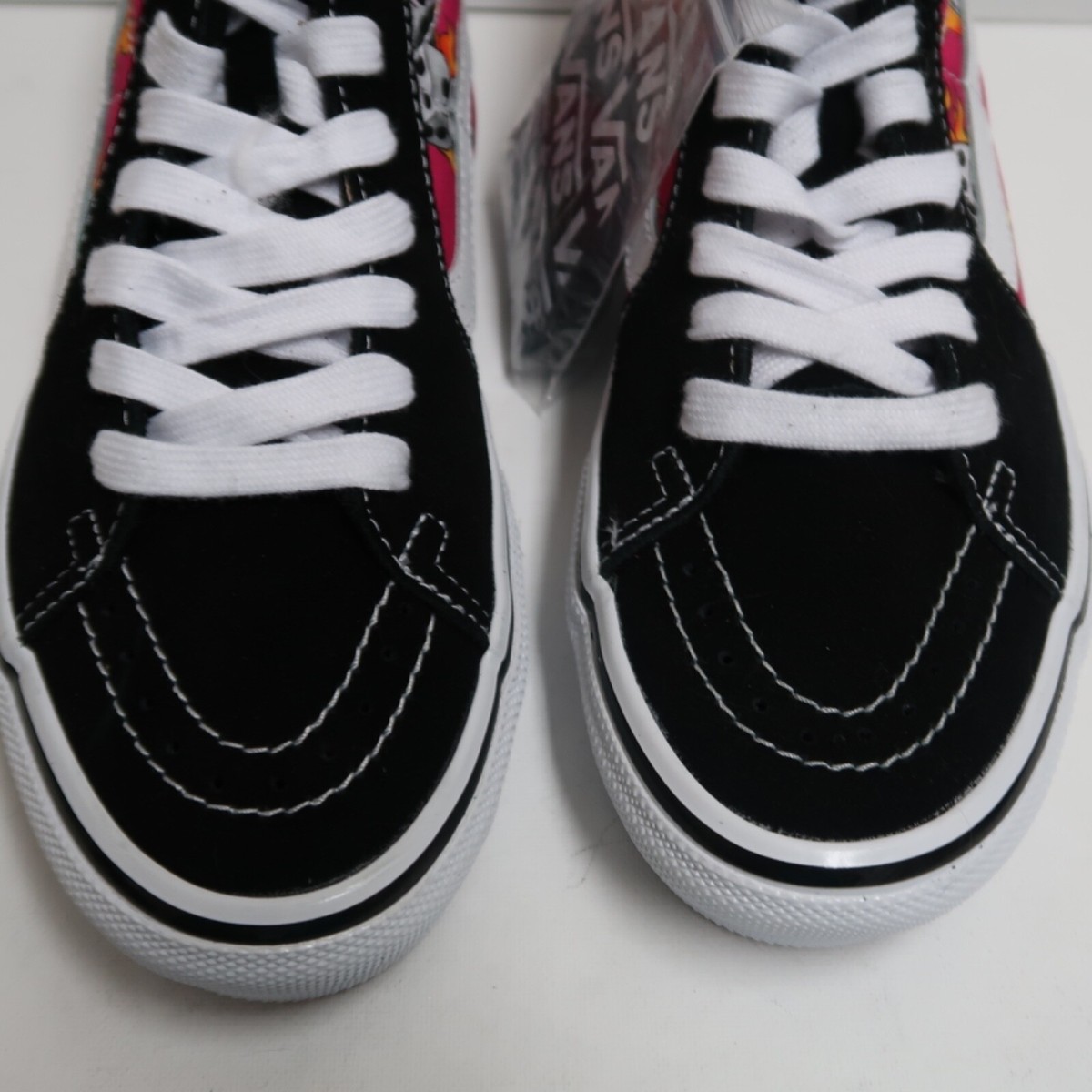 Vans Sk8-Hi Fuchsia Fedora Flaming Dice PopCush Shoes Suede/Canvas