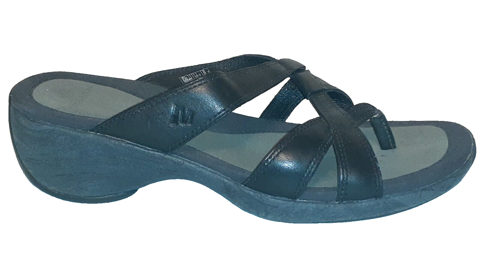 Sandalo comfort aria con perizoma Merrell meridiana a croce nera taglia 7