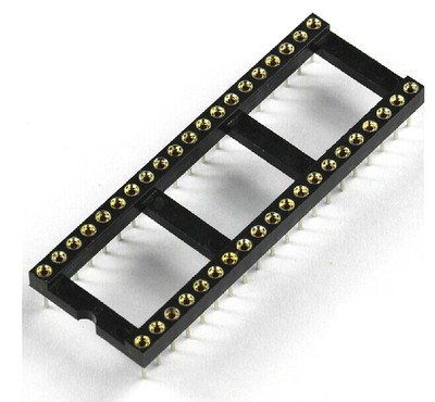 10pcs 40Pin DIP40 SIP Round IC Sockets Adaptor Solder Type gold plated machined