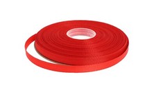 Solid Grosgrain Ribbon 25 Yard Each Roll 100 Polyester Woven Edge 1/4" Red
