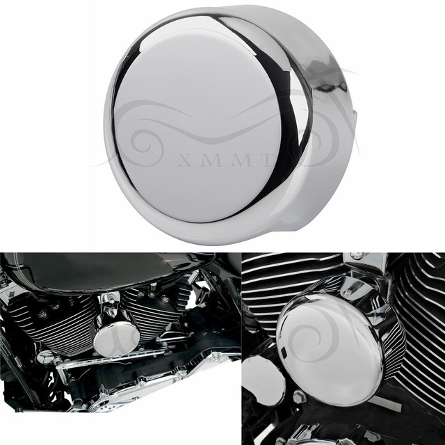 Chrome Smooth Round Horn Cover for Harley Dyna FLD FXDL Sportster XL