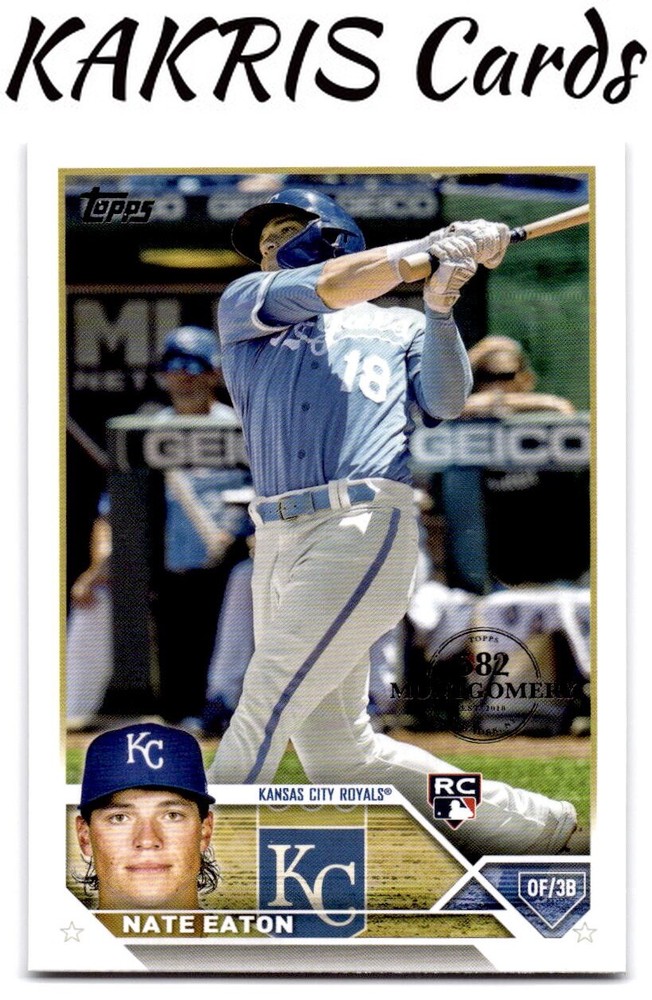 582 Montgomery Club Foil Stamped #96 Nate Eaton RC