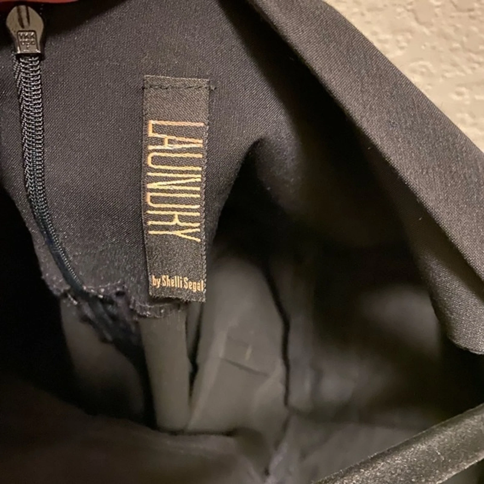 VETEMENTS Abito nero senza maniche Lavandry By Shelli Segal collo a V taglia 2