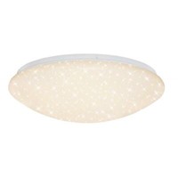 Briloner Cct Led Deckenleuchte Sternenhimmel Sternendekor Weiß-Chrom Ø 39 Cm