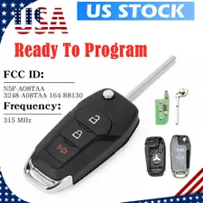 For 2015 2016 2017 2018 2019 Ford F-150 F-250 F-350 Keyless Remote Flip Key Fob