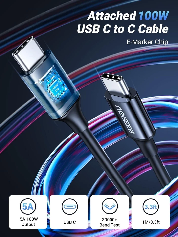 UGREEN 130W USB C PD Car Charger - Fast Charges iPhone, iPad, MacBook - Image 4 of 4