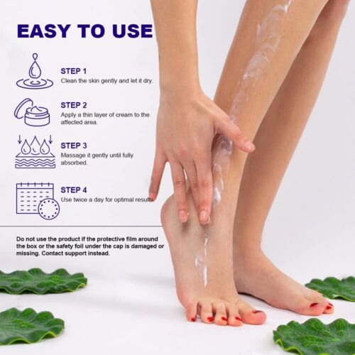 Crema de urea 42% - Crema de pies de urea premium - con 2% de ácido salicílico, té - Imagen 5 de 8