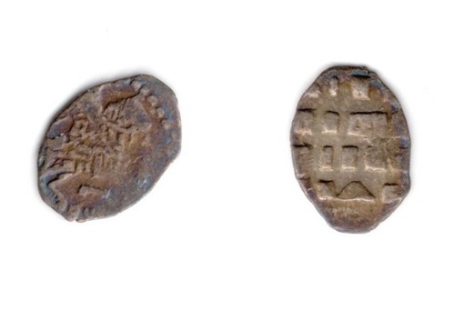 Russian XVIIth c. Silver Wire Kopeck. Peter The Great!! CHOICE! 07232020 #3 UNC - 第 1/1 張圖片