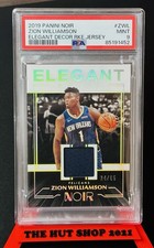 Zion Williamson 2019 Noir Elegant Decor Rookie Game-Used Patch /65 PSA 9 POP 4!