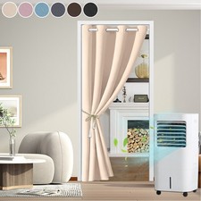 Türvorhang Verdunkelung Thermogardine Blickdicht Ösen Raumteiler Tür Vorhang DE