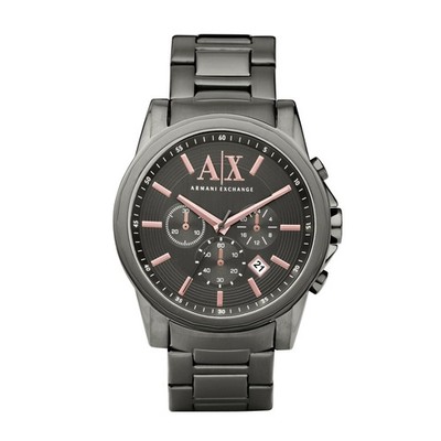 Armani Exchange Uhr Herren Chronograph Edelstahl Uhr 45mm Gehäusegröße