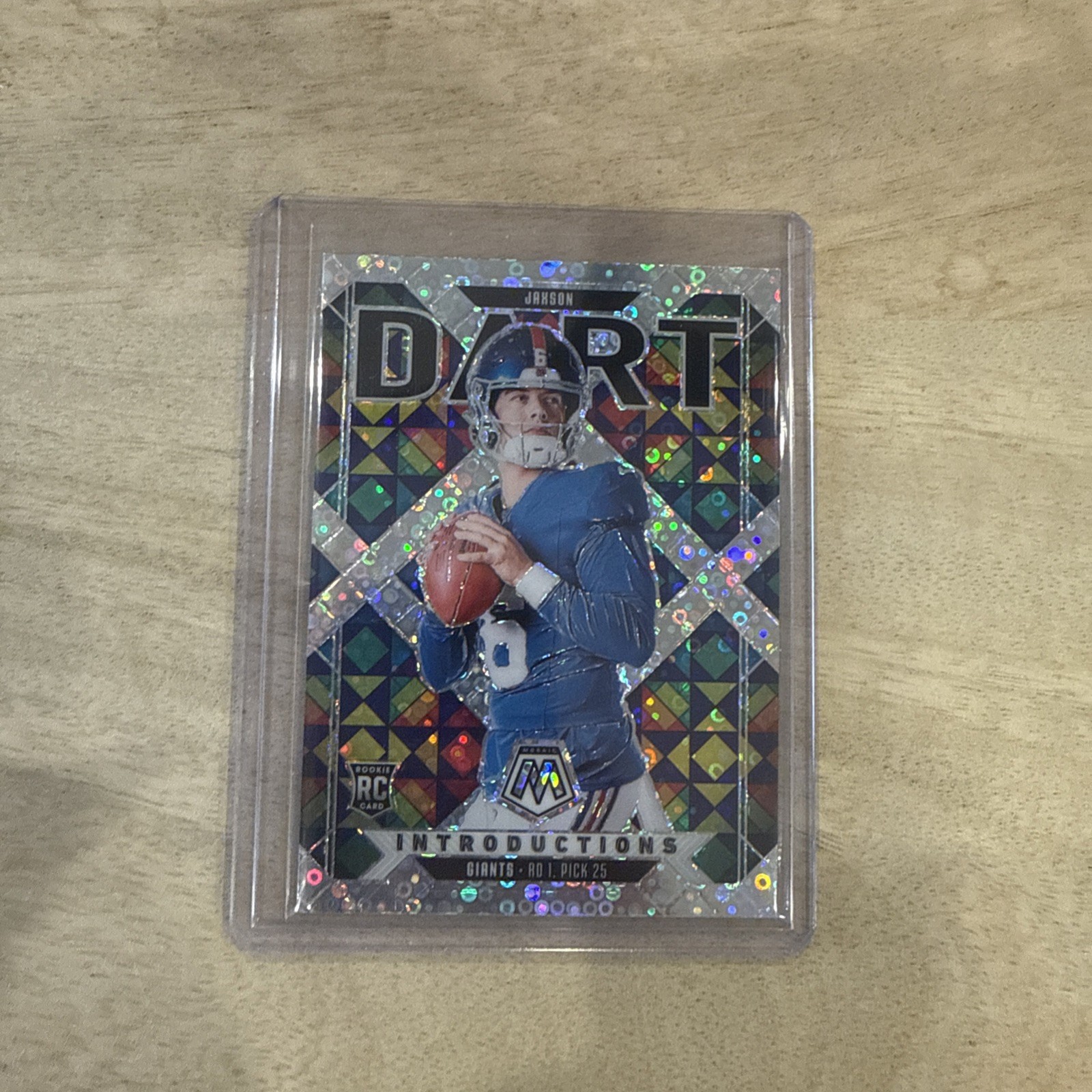 Jaxson Dart 2025 Panini Mosaic Rookie Introductions Silver #2 No Huddle SSP