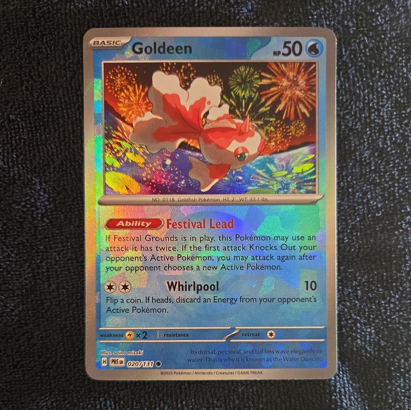Goldeen (Poke Ball Pattern) 020/131 Sv: Prismatic Evolutions Holo NM