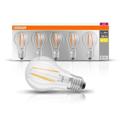 Osram Base Class A 7W/827 E27 LED Bulb - Warm White