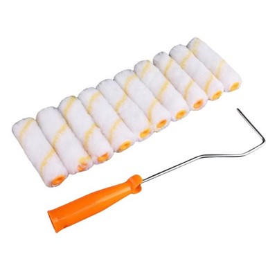10Pcs Paint Roller Kit Thumb Roller Cores Small Corner Latex Paint Roller Cores