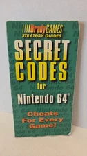 Secret Codes for Nintendo 64 #1 Strategy Guide Book
