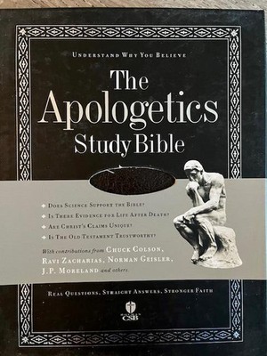 Apologetics Study Bible Chuck Colson 2007 Brown Leather Thumb Indexed in Box