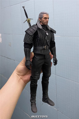 BUZZTOYS BUZ0011/6 SST048 White wolf Geralt The Witcher Action Figure In Stock