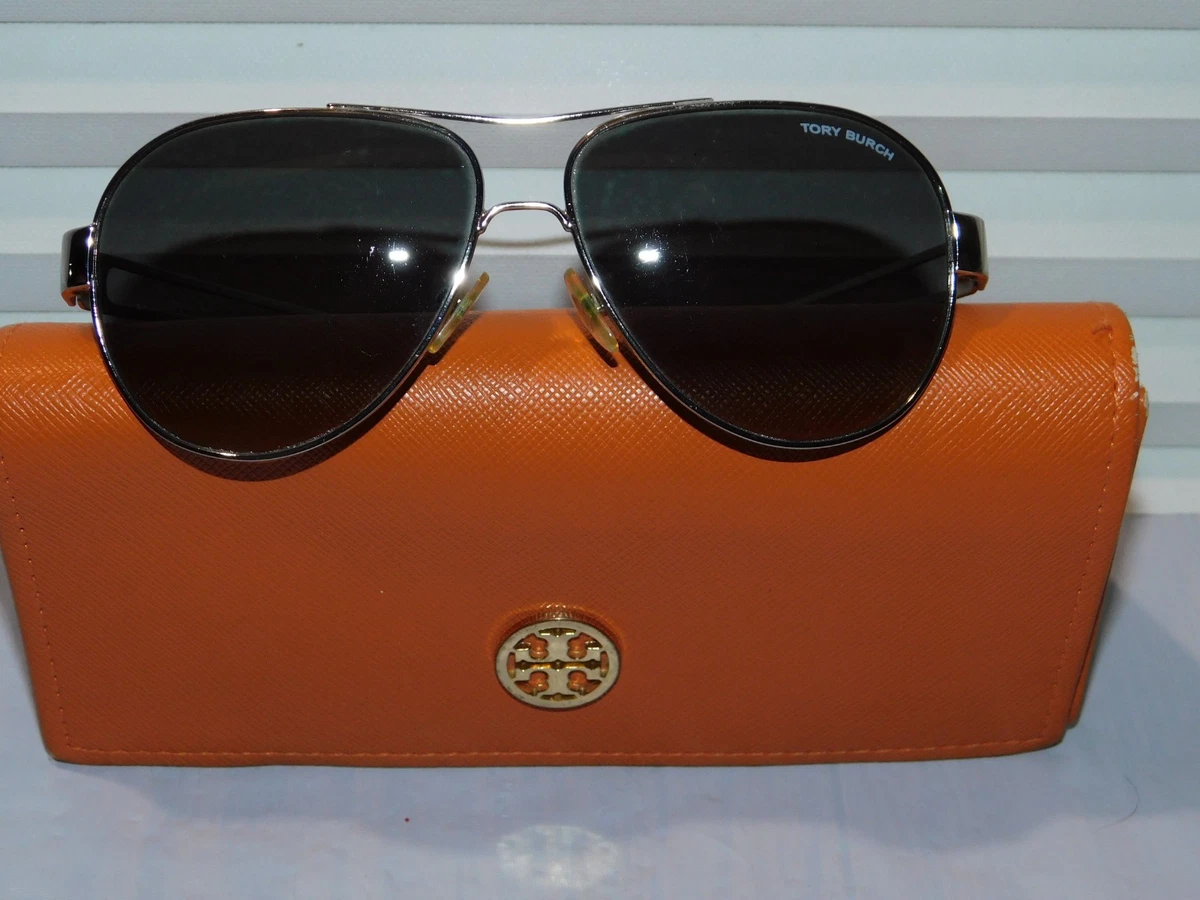 Tory Burch Women\'s Sunglasses TY6087 33114S Shiny Silver 55mm NEW!! 0TY6114__32744L__P21__shad__qt.png main image 2