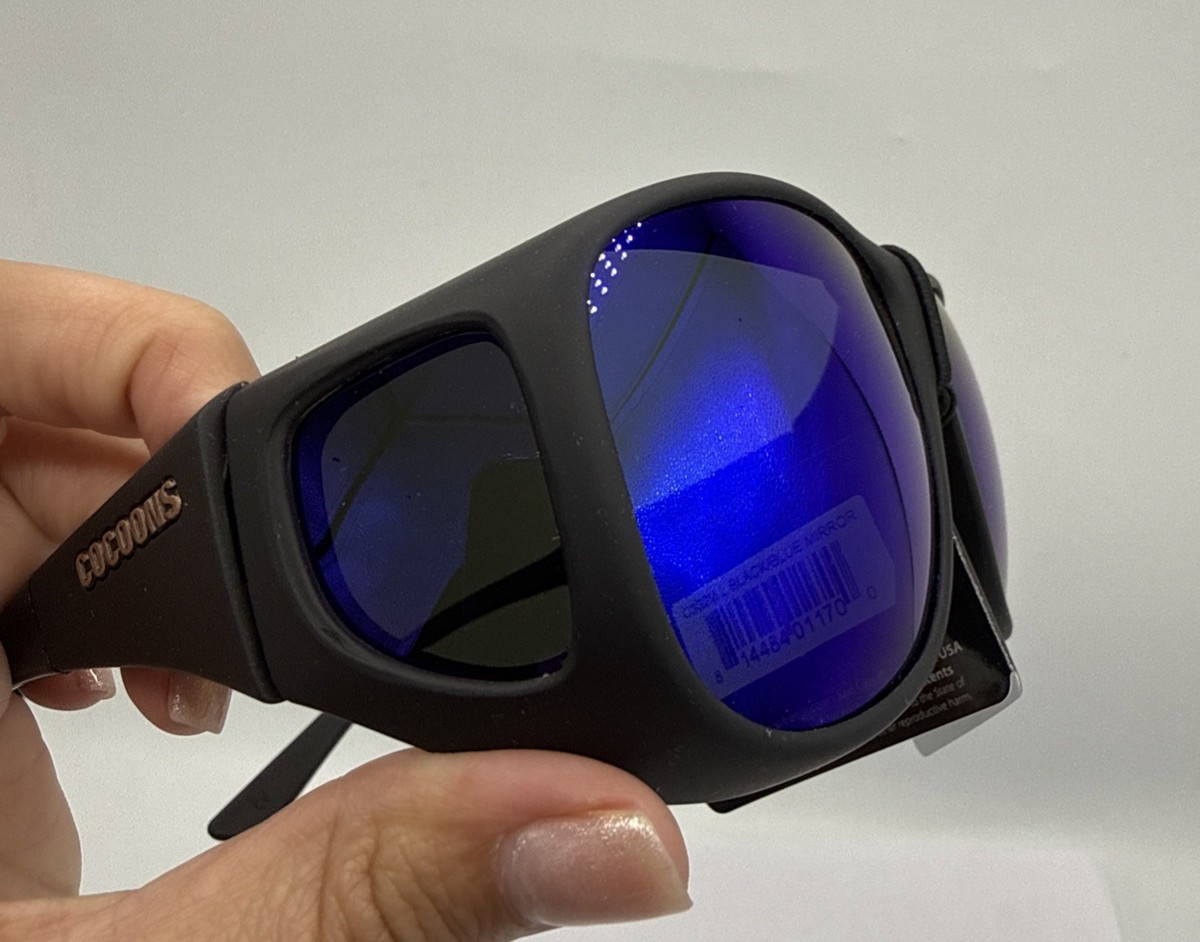 Cocoons C302M Pilot Black Polarized Blue Mirrored Fitover 