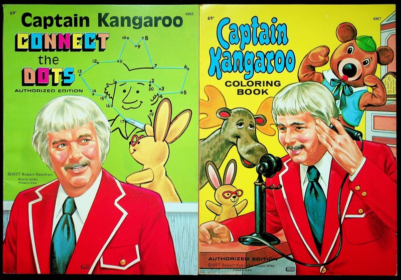 Captain Kangaroo Coloring Book & Connect The Dots 1977 Robert Keeshan Unused