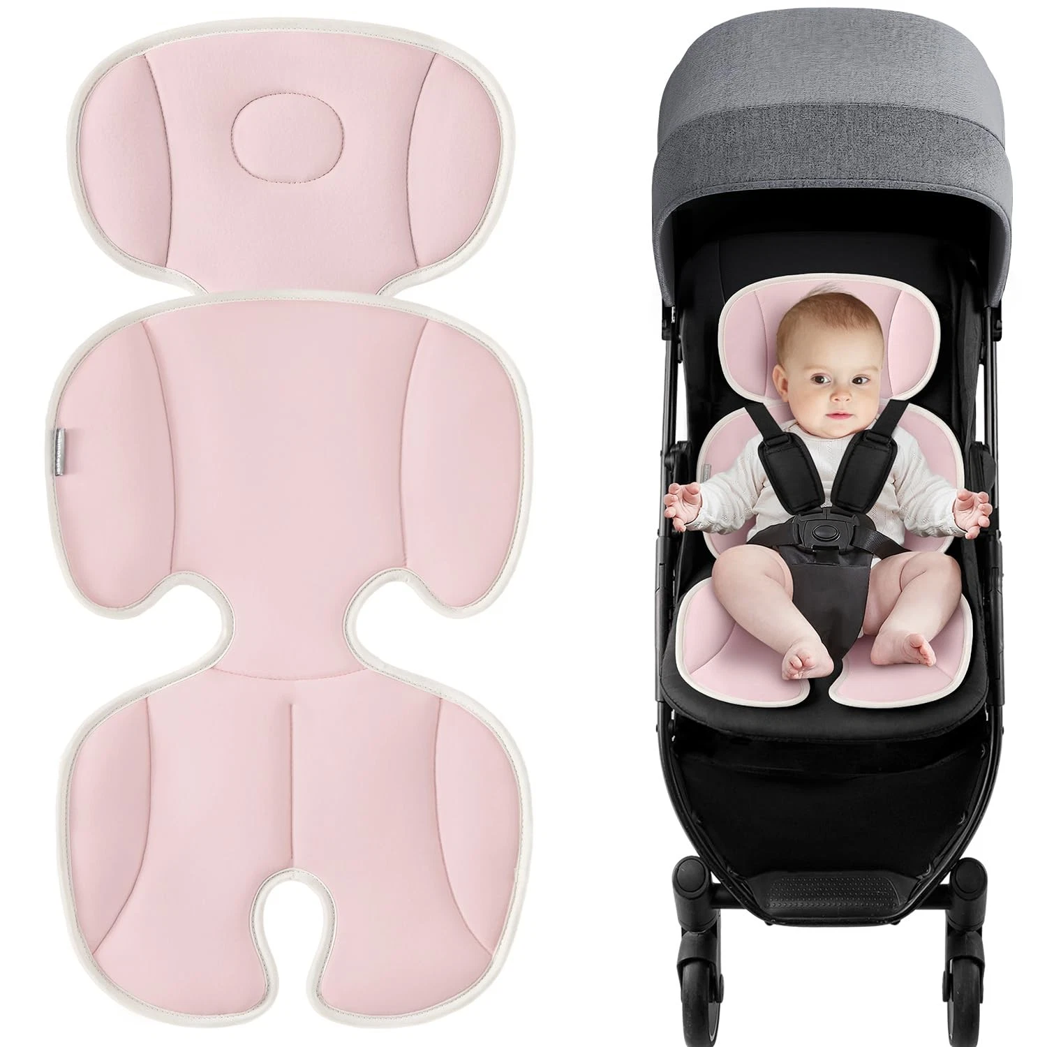 Baby Stroller Cooling Pad Universal Soft Cooler Pad Breathable Adjustable Car...