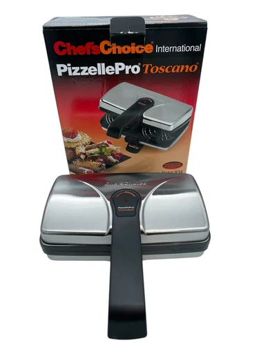 Chefs Choice International Pizzelle Pro Express Bake Toscano Maker 834 New