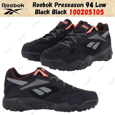 Reebok Preseason 94 Low Black Black 100205105 Men's Size | eBay