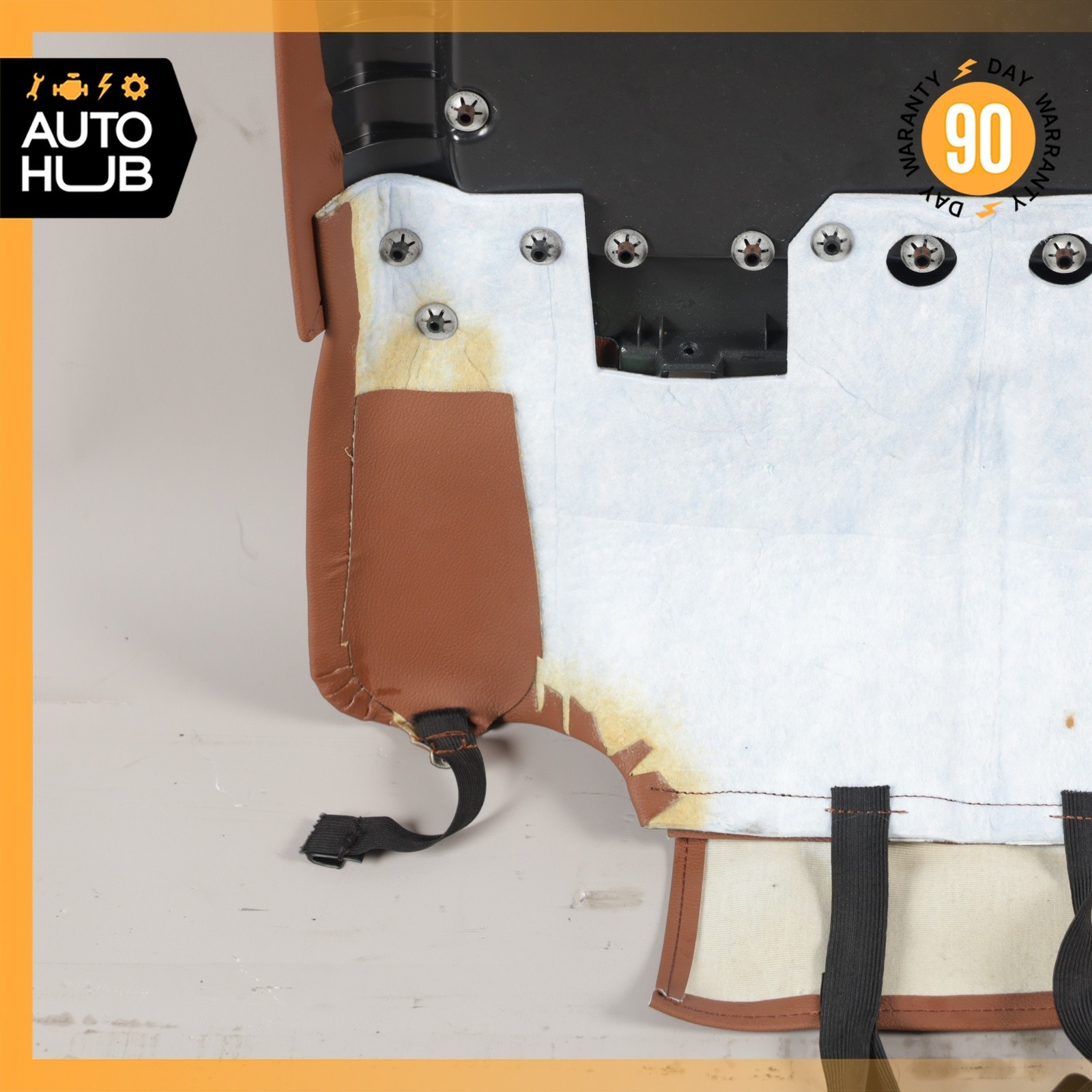 14-17 Maserati Ghibli M157 Front Right Side Seat Back Cover Brown OEM 68k
