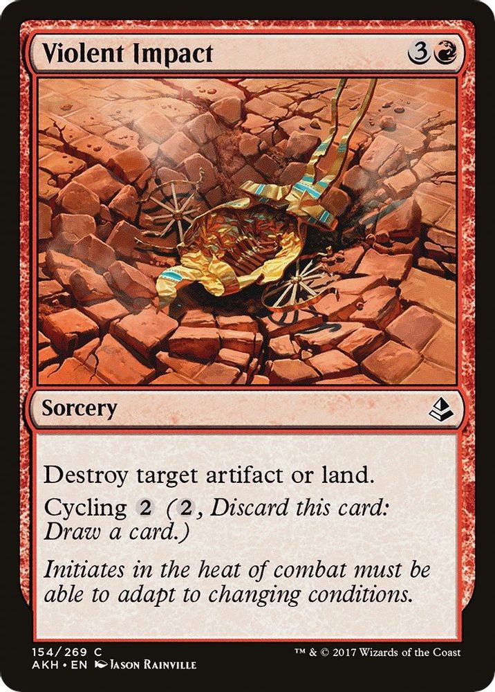 2017 Magic: The Gathering: Amonkhet - Violent Impact (#154, C, Near Mint)